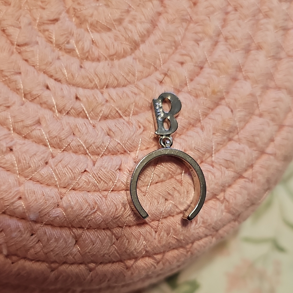 Silver Initial Charm Ring - image 2